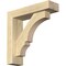 Ekena Millwork Balboa Block Rough Sawn Bracket w/ Offset Brace, Douglas Fir, 4"W x 14"D x 14"H BKT0402X14X14BOA05RDF - alternate 1